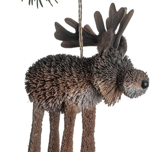 Bottle Brush Ornament Brown Bear Christmas Ornament Etsy