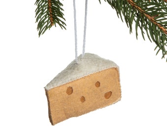 Cheese Gift LSO663 Cheese Christmas Tree Decor Personalized Cheese Christmas Ornament Cheese Ornaments