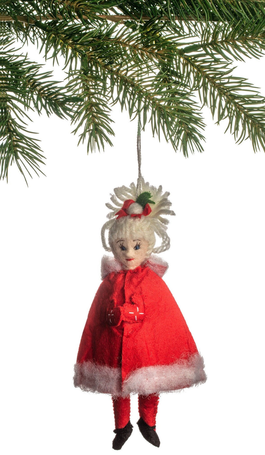 Felt Ornament, Cindy Lou Who Ornament, Dr. Seuss, Grinch , Felt 