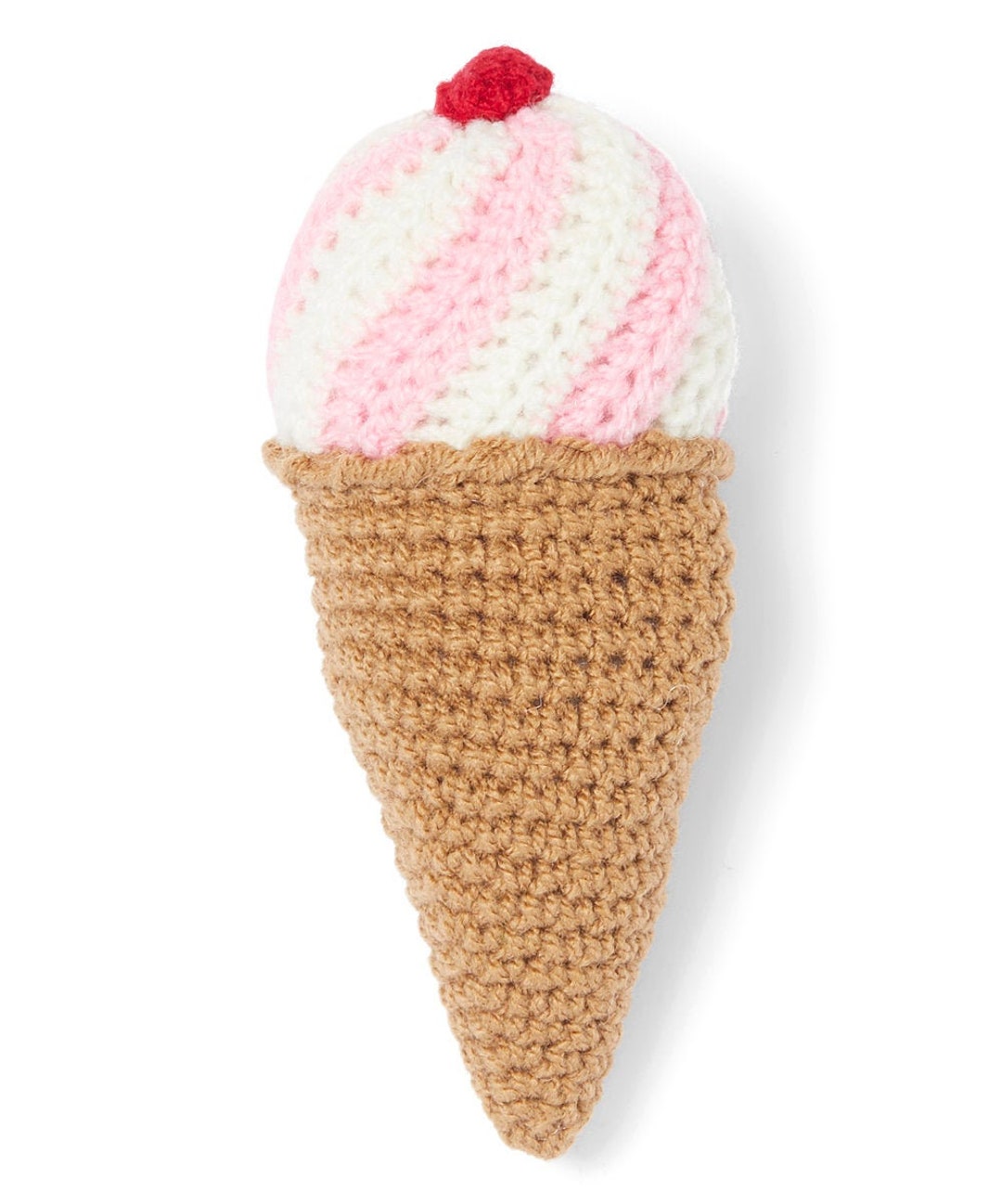 Knit Rattle Ice Cream Baby Rattle Etsy