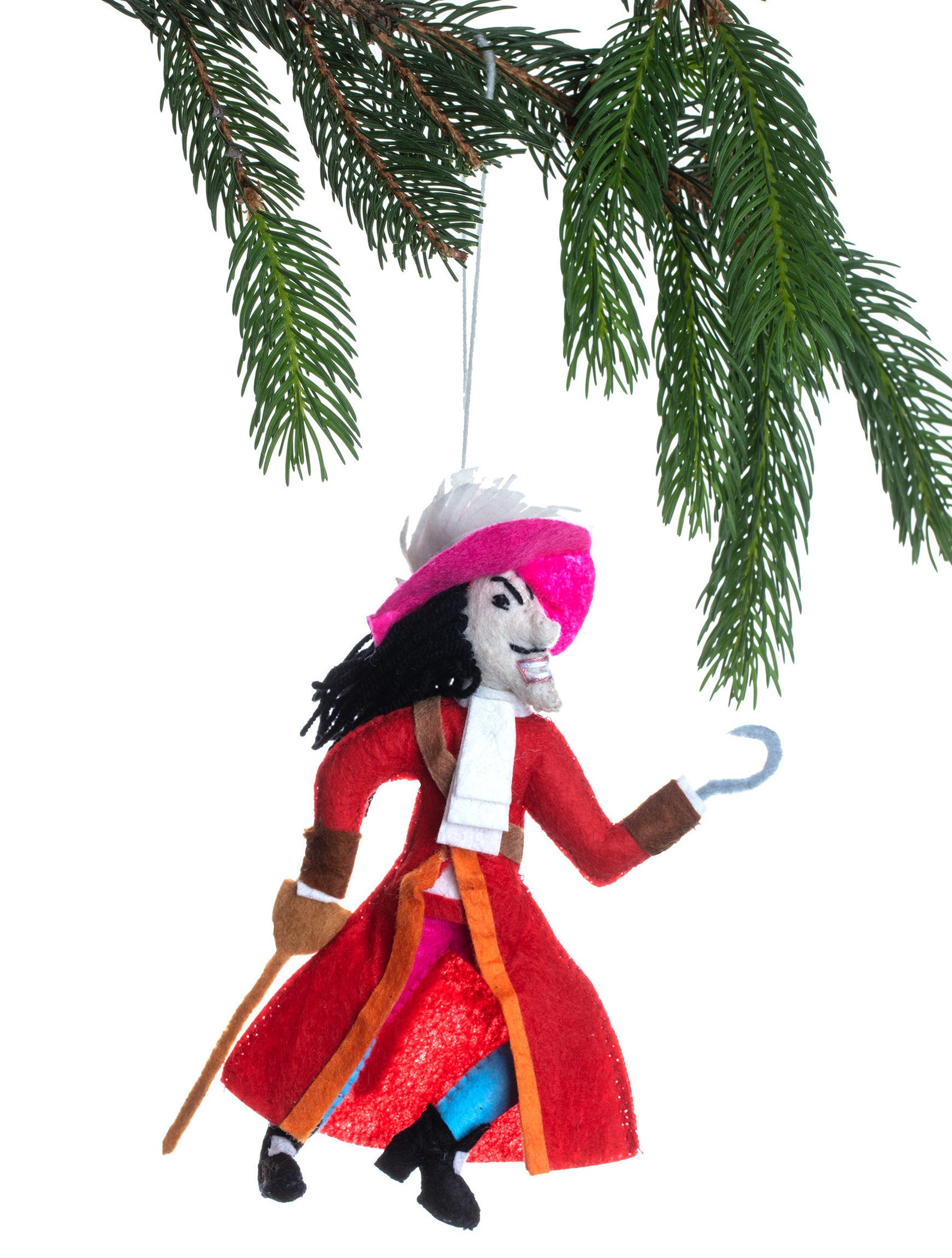 Felt Ornament Captain Hook Peter Pan Felt Christmas Etsy