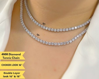 tennis necklace womens diamond