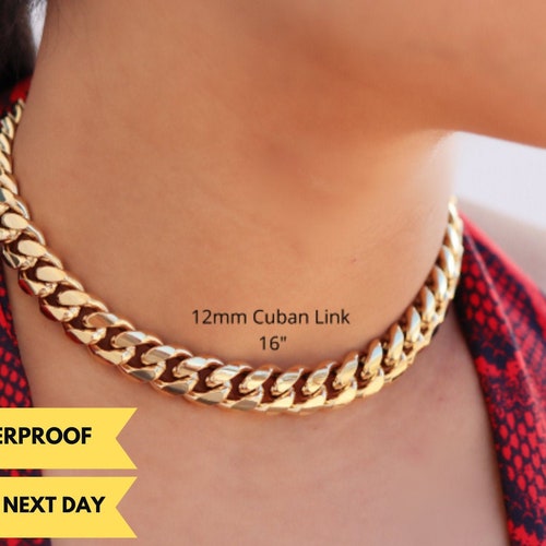 Women Cuban Link Choker Necklace - Etsy