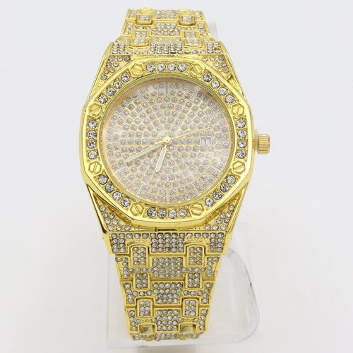 iced out ap style watch
