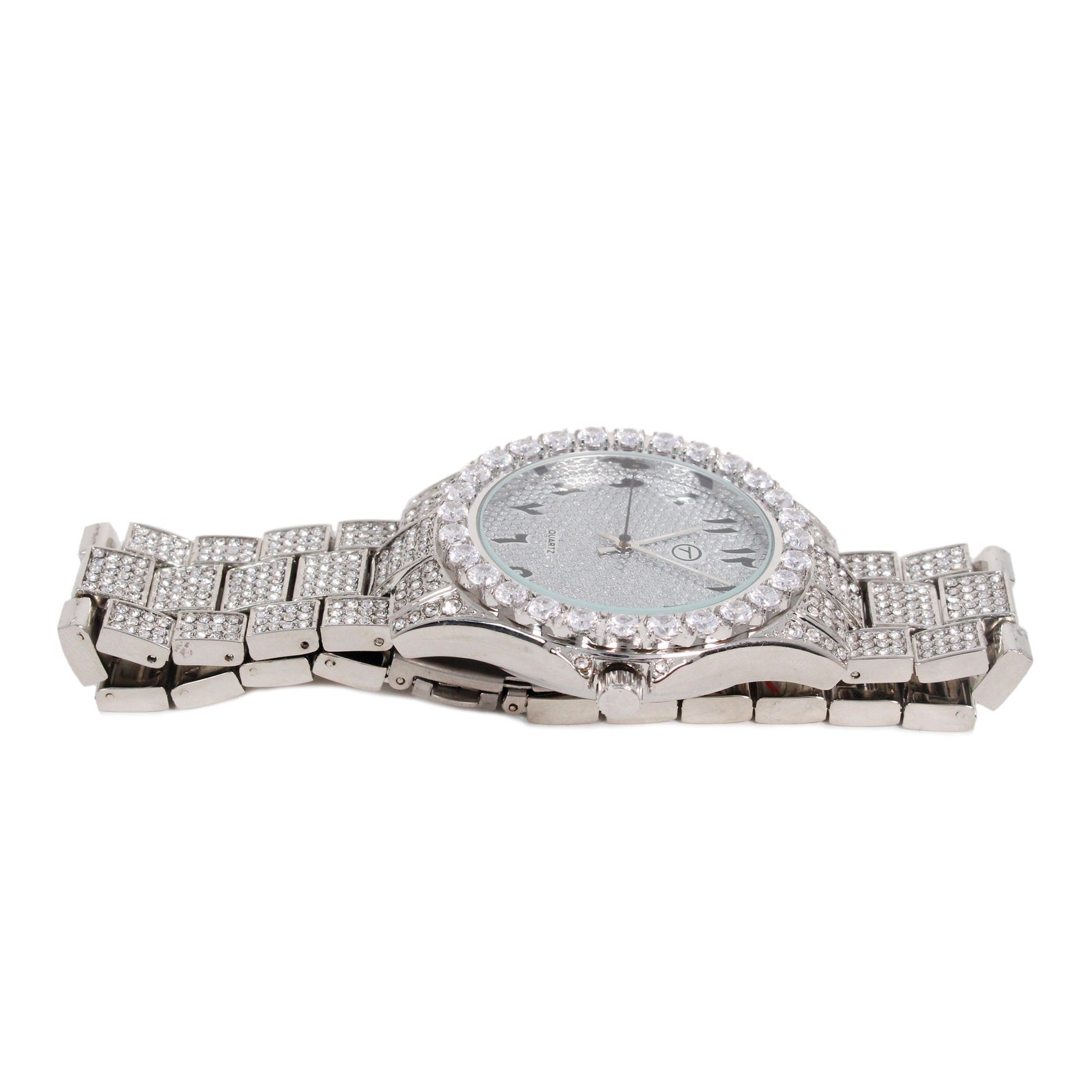 cubic zirconia iced out watch