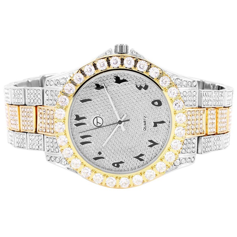 cubic zirconia iced out watch