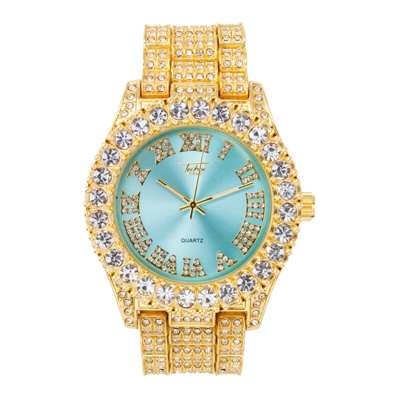 cubic zirconia iced out watch