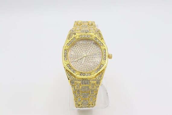 iced out ap style watch
