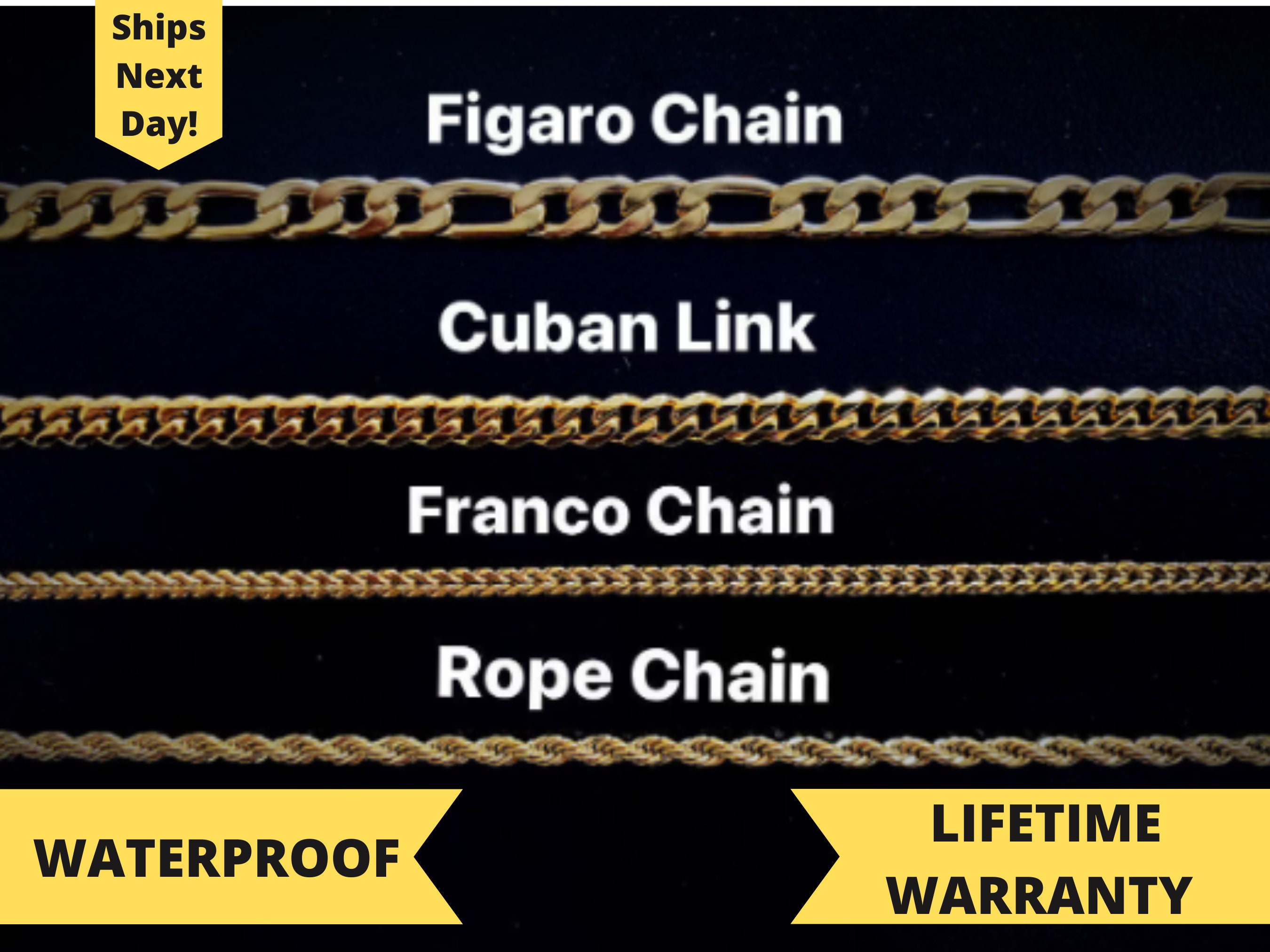 Men's Stainless Steel Rope Chain 