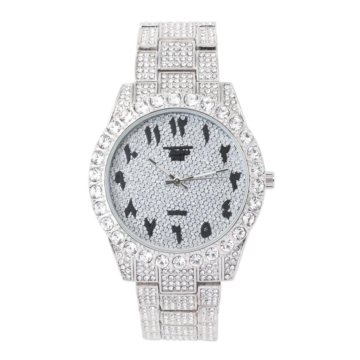 cubic zirconia iced out watch