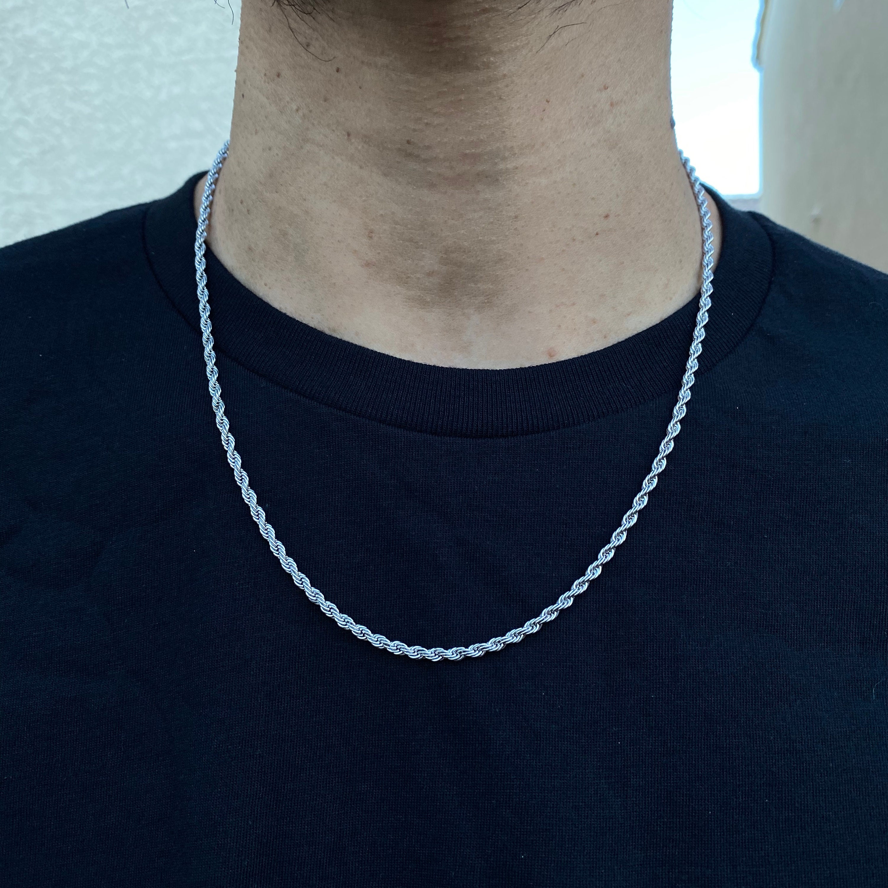 3mm Grey Braided Silk Style Necklace ~ Stainless Steel 14" 16" 18" 20" 22" 24" 3mm Grey Braided Silk Style Necklace ~ Stainless Steel 14" 16" 18" 20" 22" 24"