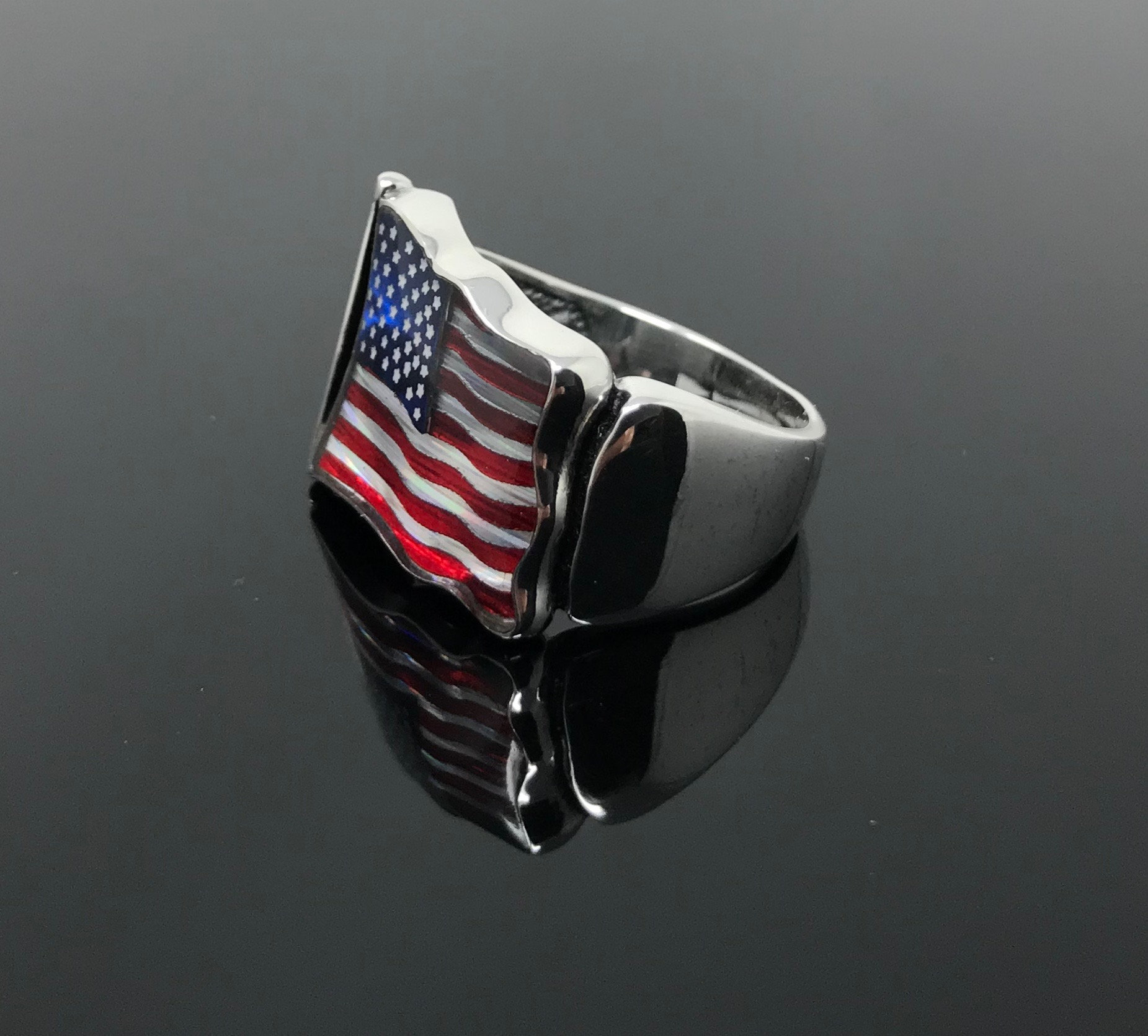 Newly Designed Handmade 925k Sterling Silver American Flag | Etsy