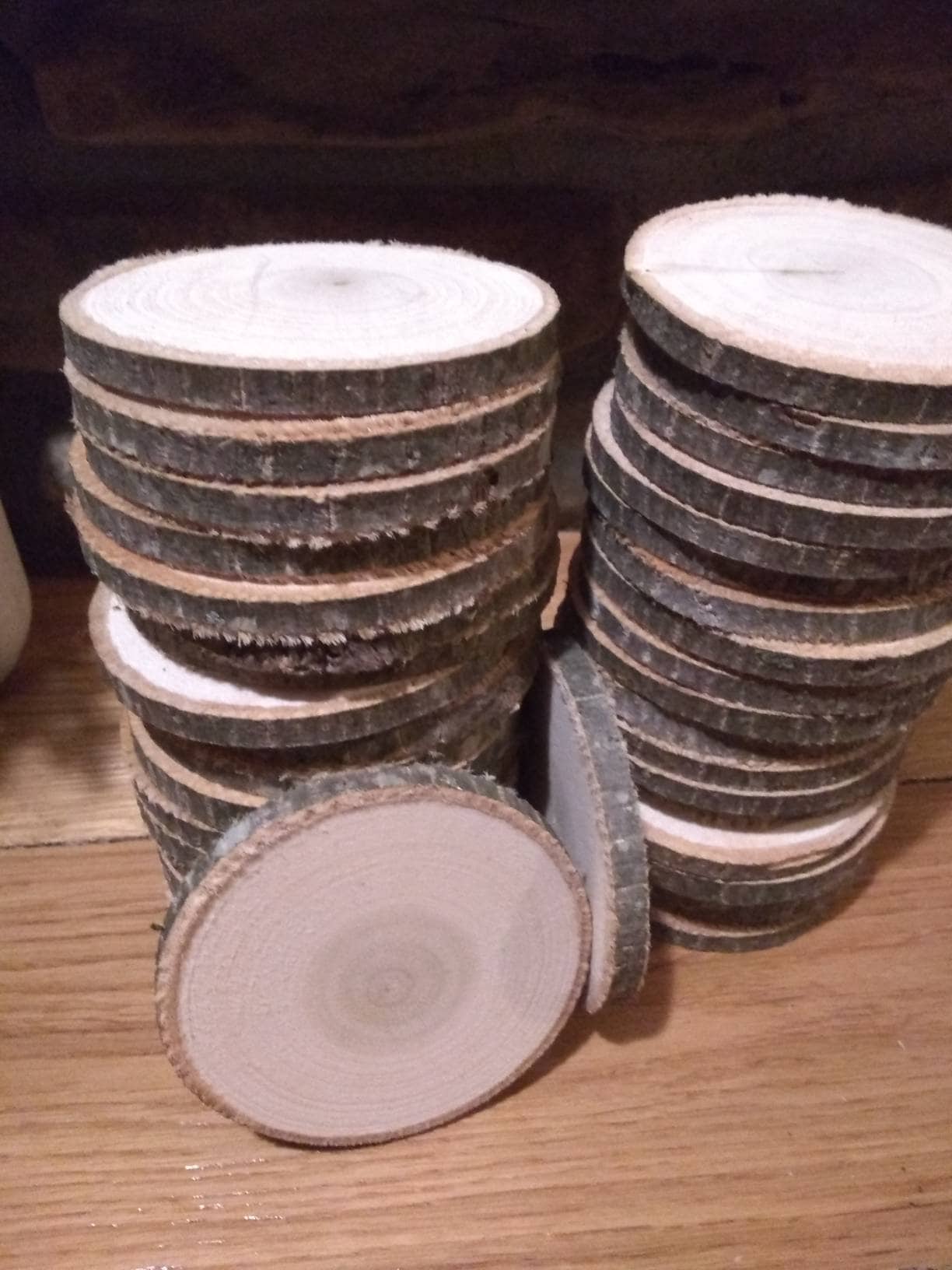 Dried IMPERFECT Unfinished Wood Slices for Crafts, Wood Slice, 3-5 Inch  Wide, Set of 10 