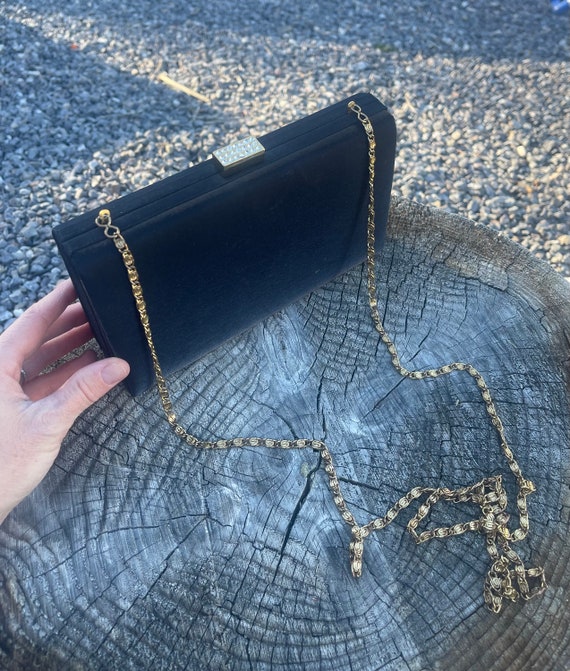 vintage Nordstrom purse and clutch / black purse /