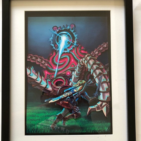 Legend of Zelda Breath of the Wild 3D Art Framed Show Box Etsy