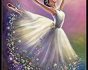 ブージヴァルのダンス - クロスステッチパターン - 印刷可能なチャート