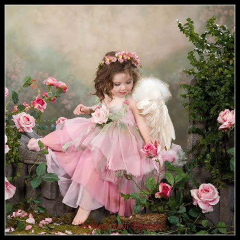 Counted Cross Stitch Patterns Printable Chart PDF Format Needlework Embroidery Crafts DIY DMC color Angel Baby