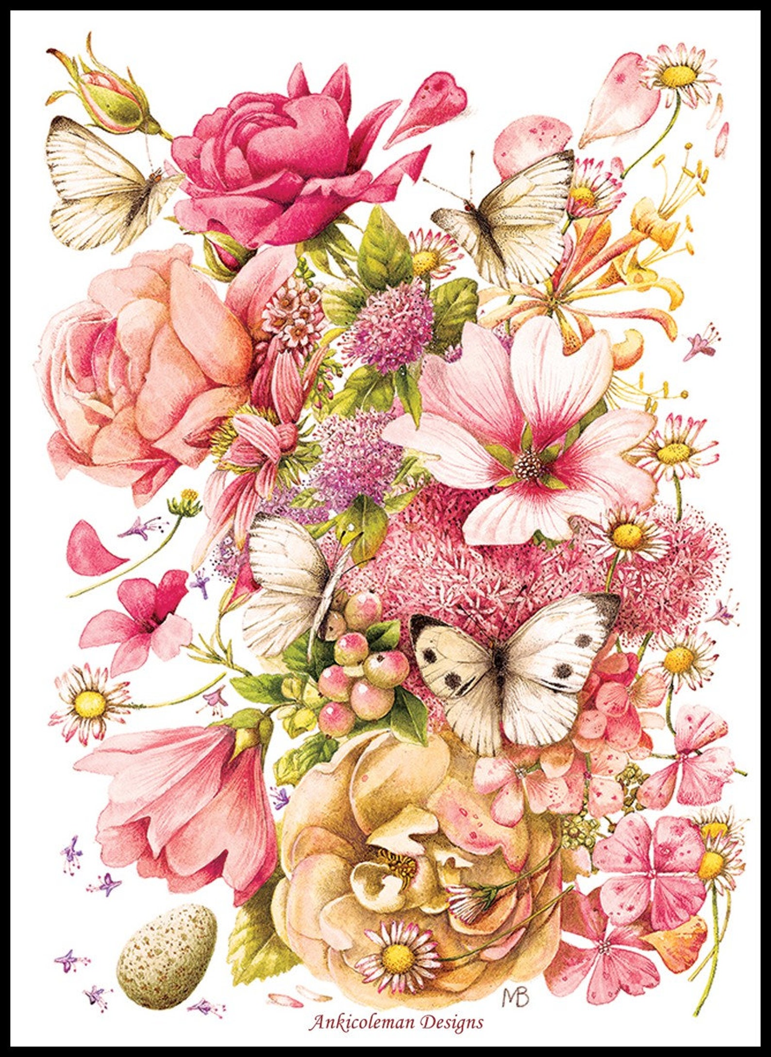 Bastin Bouquet - Counted Cross Stitch Patterns - Printable Chart PDF ...