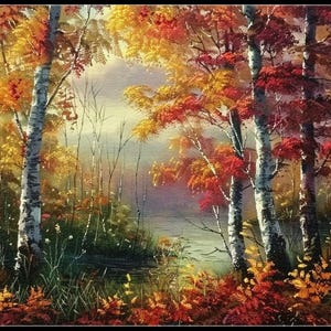 Indian Summer - Counted Cross Stitch Patterns - Printable Chart PDF Format Needlework Embroidery Crafts DIY DMC color