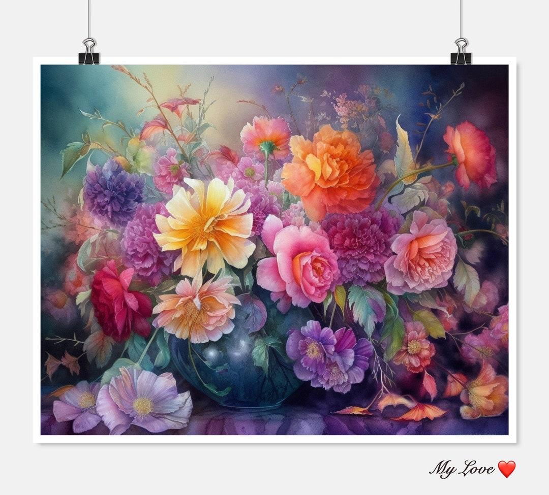 Floral Symphony 1 - Counted Cross Stitch Patterns - Printable Chart PDF ...
