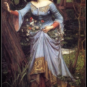 Ophelia - Counted Cross Stitch Patterns - Printable Chart PDF Format Needlework Embroidery Crafts DIY DMC color