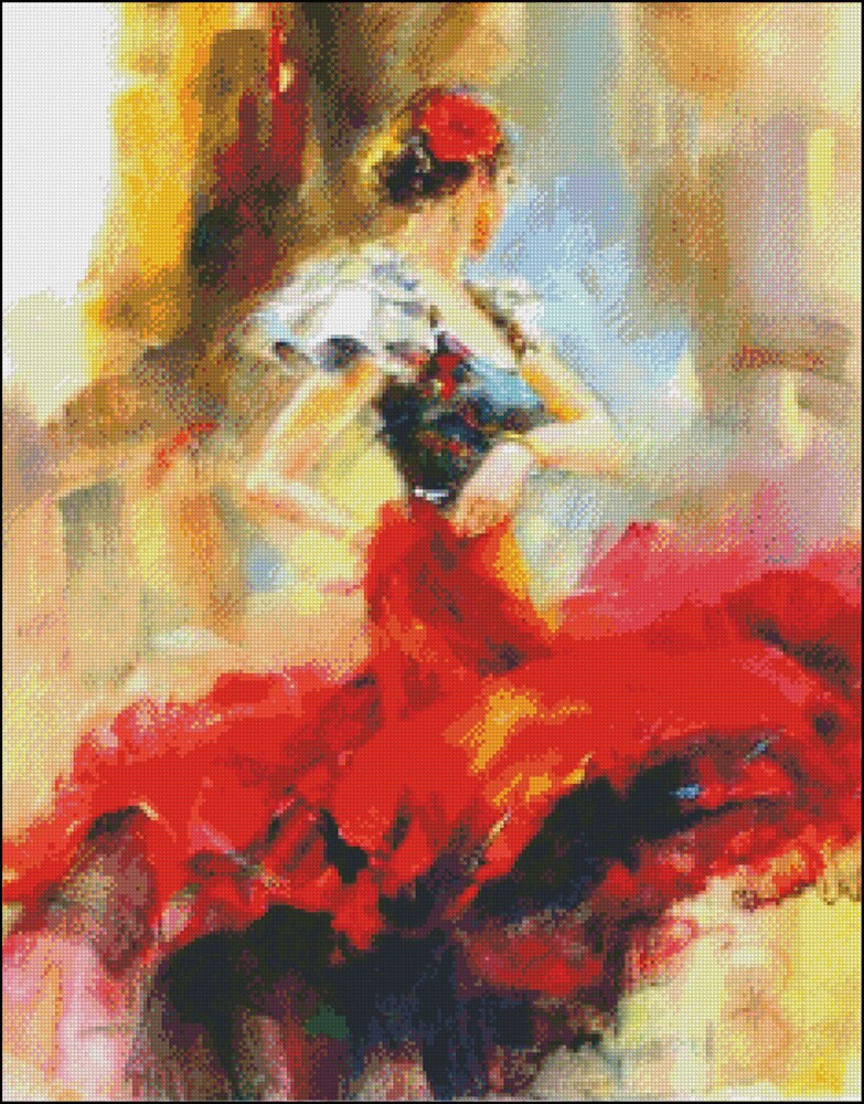 Rhapsody of Red Counted Cross Stitch Patterns Printable Chart PDF ...