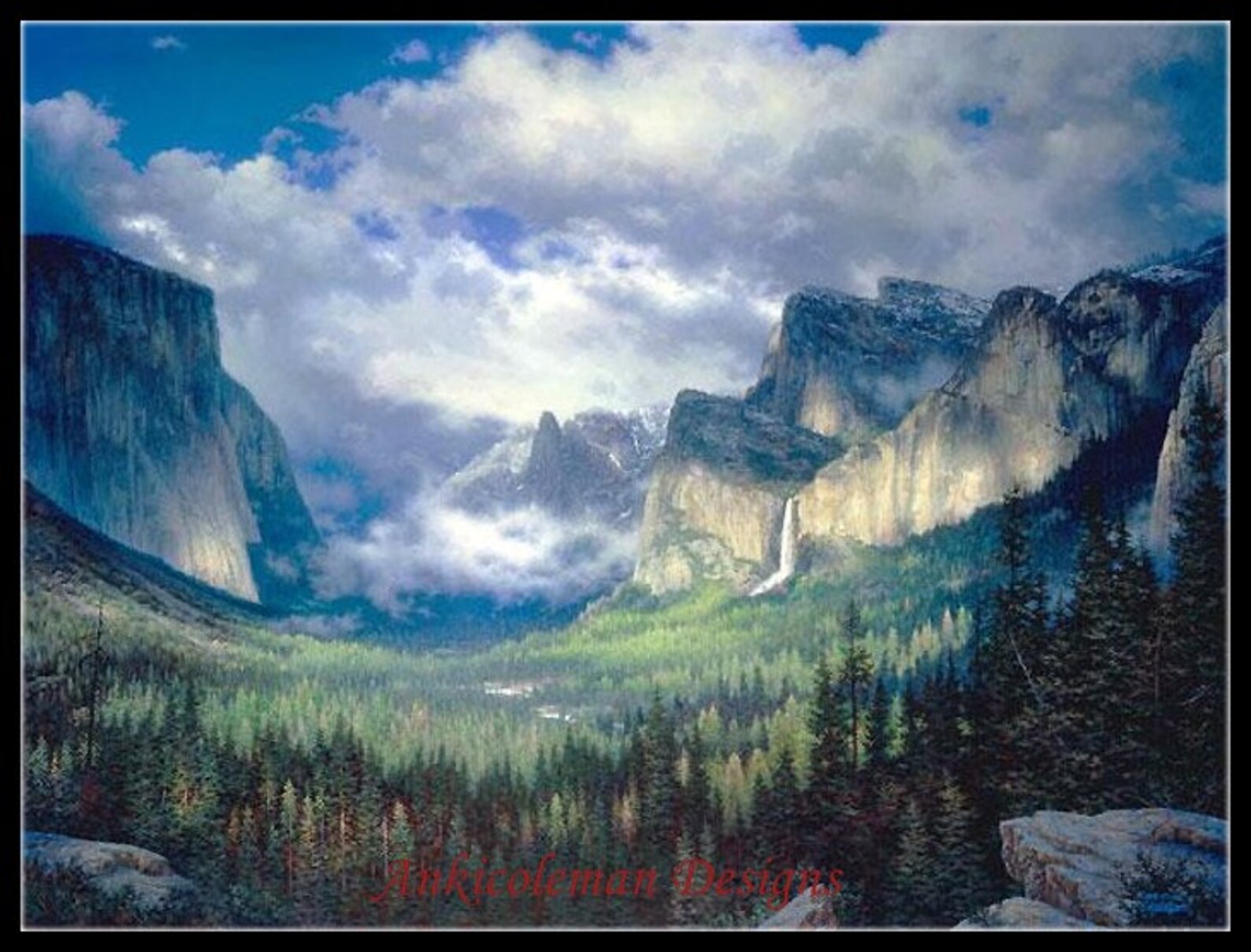 Yosemite Valley Counted Cross Stitch Patterns Printable Etsy