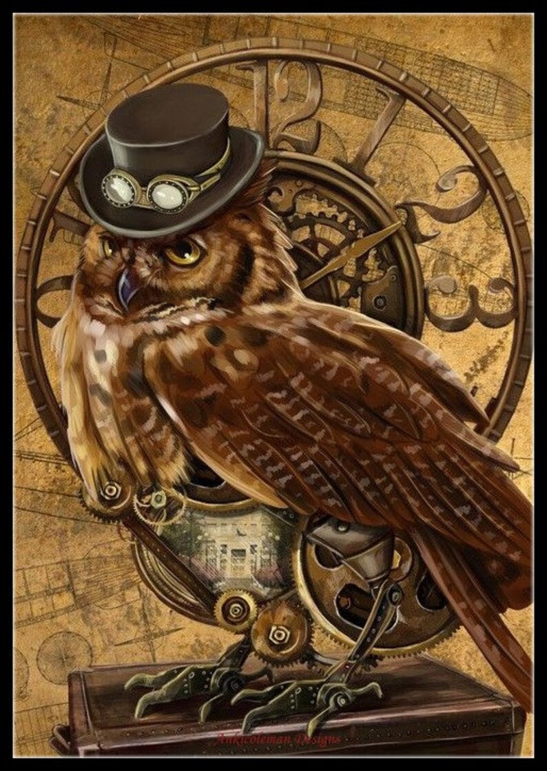 Owl 8 Counted Cross Stitch Patterns Printable Chart PDF Format