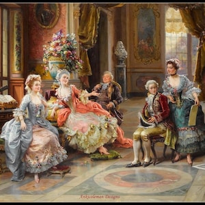 An Elegant Gathering - Counted Cross Stitch Patterns - Printable Chart PDF Format Needlework Embroidery Crafts DIY DMC color