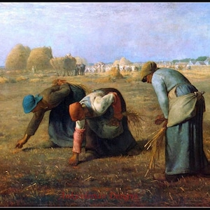 The Gleaners - Getelde kruissteekpatronen - Afdrukbare grafiek PDF-formaat Handwerk Borduurambachten DIY DMC-kleur