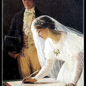 Het huwelijksregister - Getelde kruissteekpatronen - Afdrukbare grafiek PDF-formaat Handwerk Borduurambachten DIY DMC Kleur