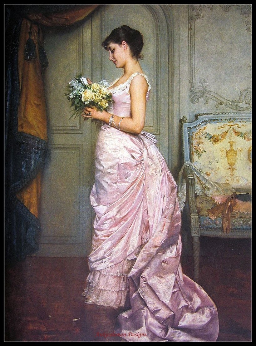 Le Billet Counted Cross Stitch Patterns Printable Chart PDF Format