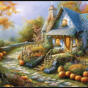 Country Harvest - Counted Cross Stitch Patterns - Printable Chart PDF Format Needlework Embroidery Crafts DIY DMC color