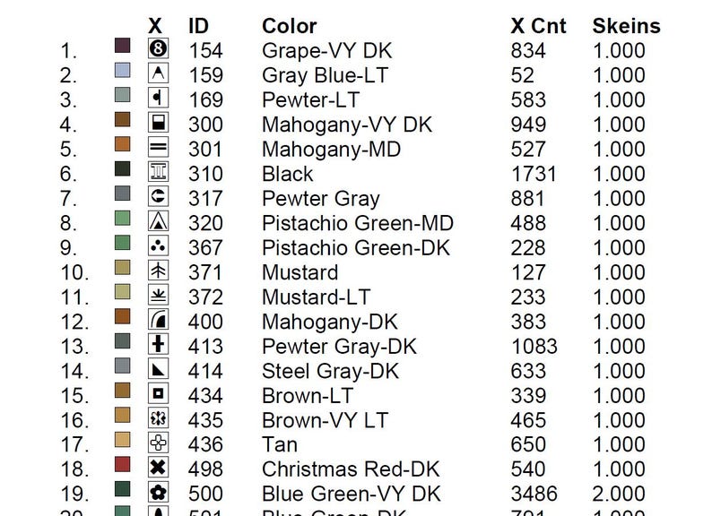 The Wedding - Counted Cross Stitch Patterns - Printable Chart PDF ...