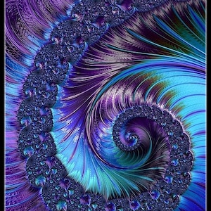 Fractal Spiral 5 - Getelde kruissteekpatronen - Afdrukbare grafiek PDF-formaat Handwerken Borduren Ambachten DIY DMC kleur