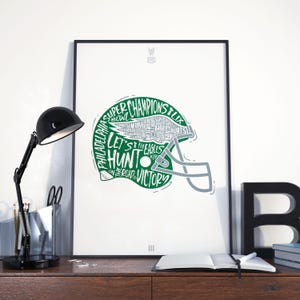 Philadelphia Eagles Super Bowl LIX Poster – Let's Hunt