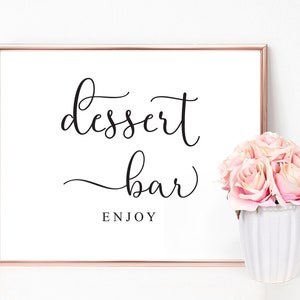 Dessert Table Decor | Dessert Bar Sign, Wedding Sign, Dessert Table Sign, Dessert Sign, Wedding Dessert Sign, Dessert Table Decor, Printable