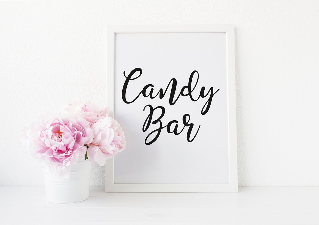 Candy Bar Schilder