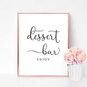 Dessert Table Decor | Dessert Bar Sign, Dessert Table Sign, Wedding Sign, Dessert Sign, Wedding Dessert Sign, Dessert Table Decor, Printable