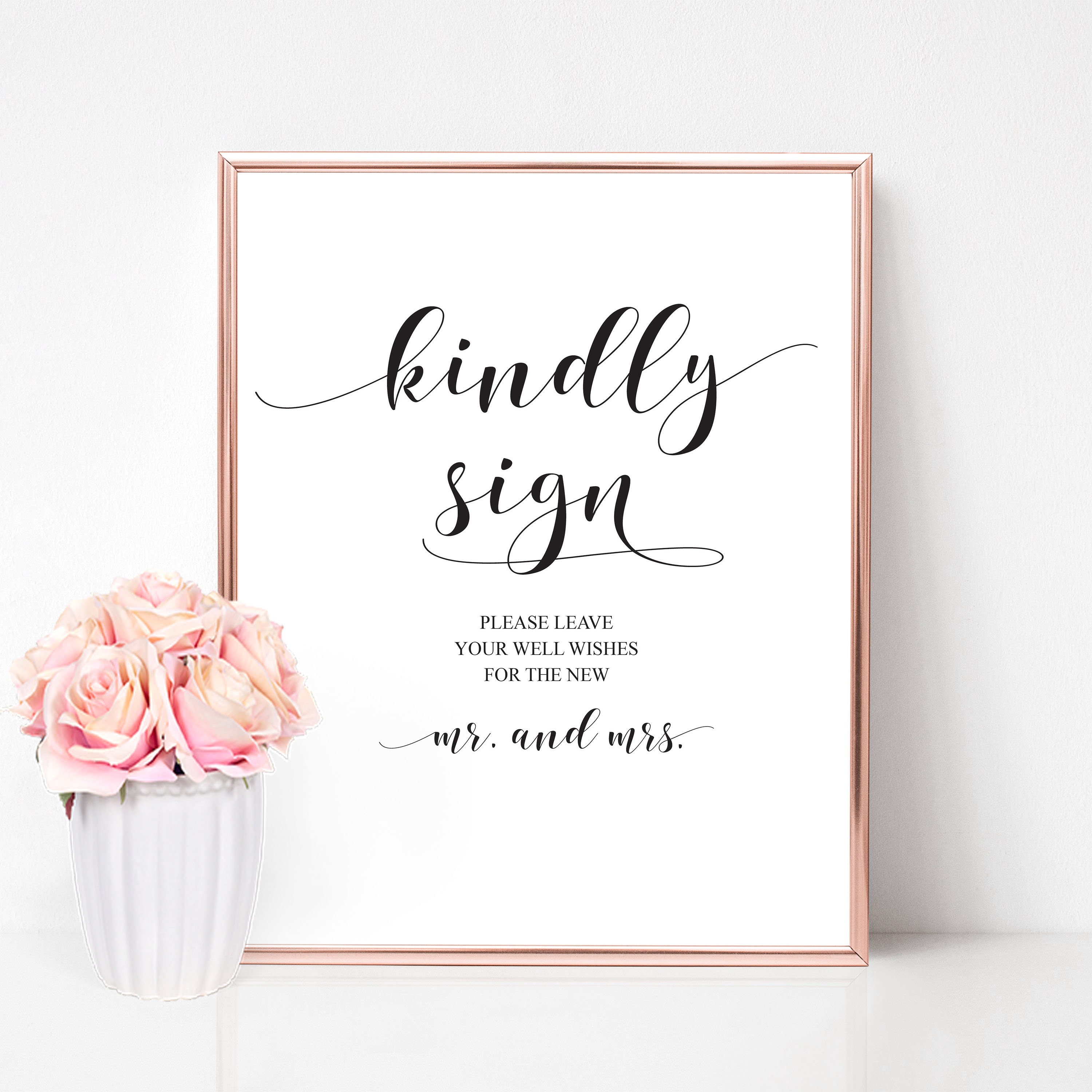 Kindly Sign Guest Book Sign Wedding Sign Reception Sign Etsy Australia
