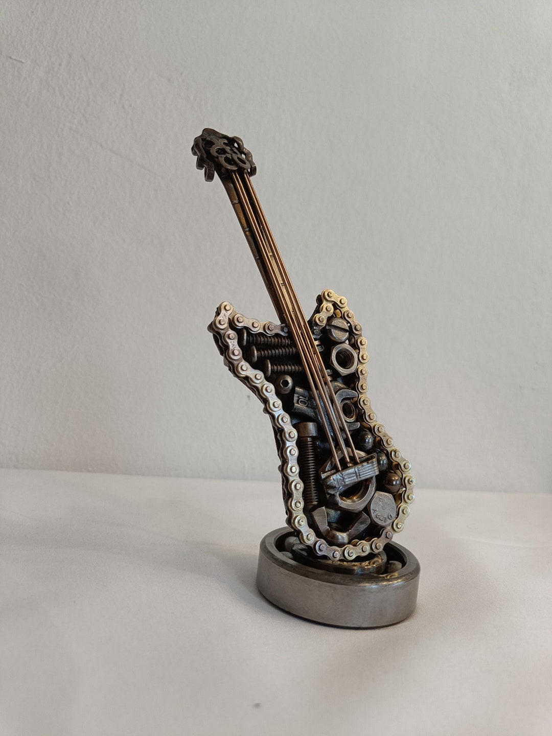 Unique Guitar From Scrap Metal Handcrafted Recycled Guitar Industrial ...