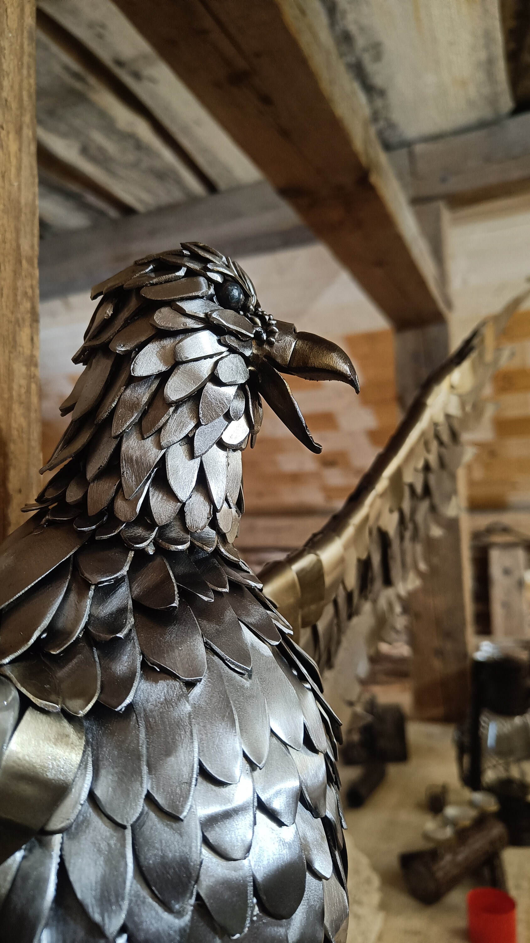Picture Idea: Metal Eagle Wall Decor Upcycled Design Industrial Metal Art Unique