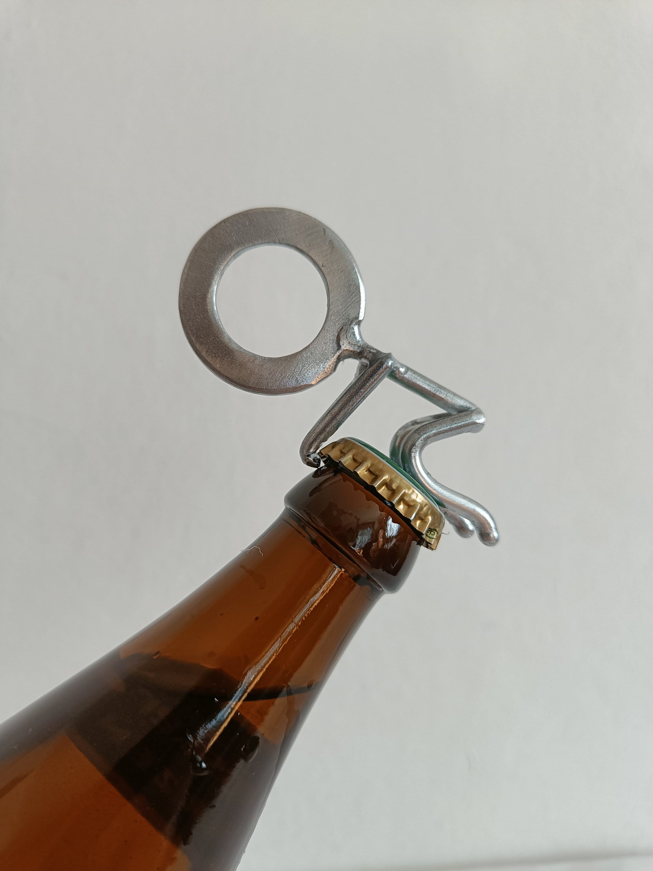 Schlüsselanhänger Gurtschnalle/Flaschenoeffner Edelstahl silberfarben Tool