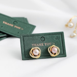 Cartões de exibição de joias personalizados, cartões de brinco de agradecimento, cartões de brinco pequenos personalizados, cartões de embalagem de brinco, design de cartão de joias criativo