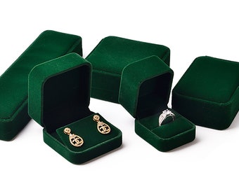 Emerald Green Jewelry Gift Box, Jewelry Packaging Box,Earring Box,Necklace Box, Bangle Box,Custom Logo Jewelry Box for Jewelry Display