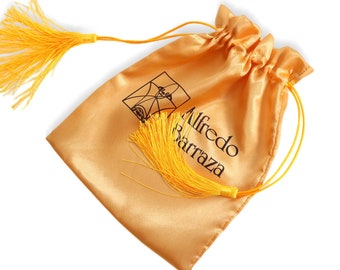 50 Custom Tassel Drawstring Stain Bags, Custom Logo Hair Bundle Packaging Bags,Tassels Drawstring Gift Bags,Boutique Gift Packaging Pouches