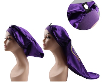 10 pcs Satin Long Bonnets,Personalized Braid silk satin long bonnets,long braids & loc bonnets,Long Satin Braid Bonnet,custom logo wholesale