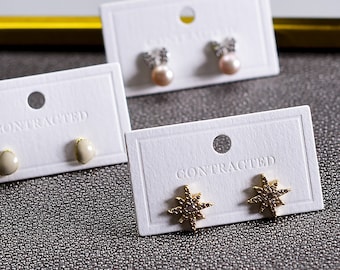 500 Custom Earring display card, Personalized earring card, earring packaging, Jewelry Cards with logo, earring cards, Earring holder