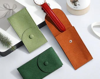 Premium Fiber Watch Storage Pouch for Dust-Proof Protection, Portable Travel Watch Case Jewelry Bag Travel Watch Organizer Dust-proof Pouch