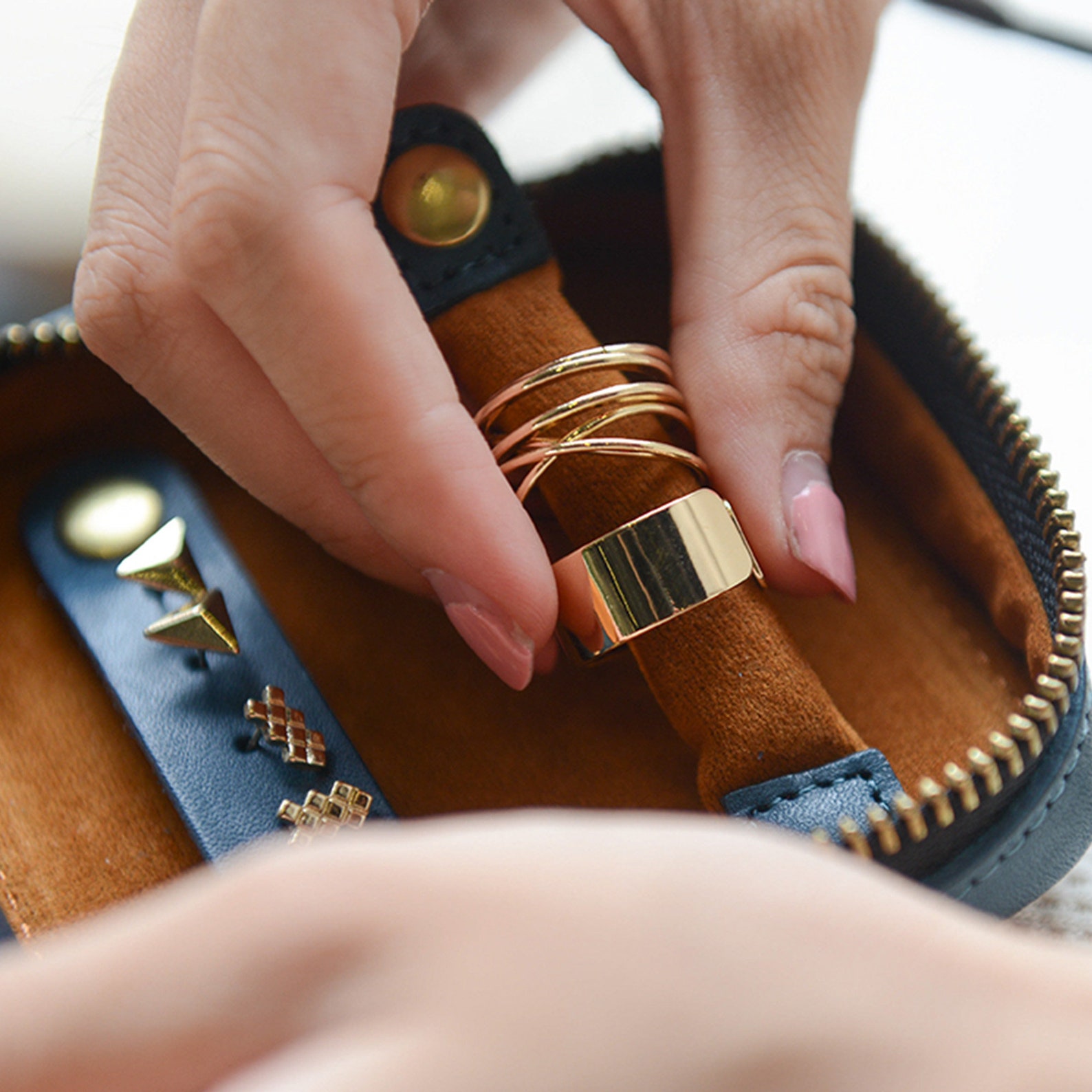 Personalized Leather Travel Jewelry Case Mini Jewelry Etsy